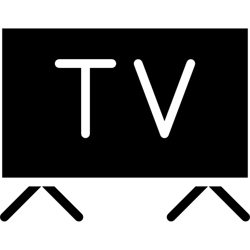 silueta de una television
